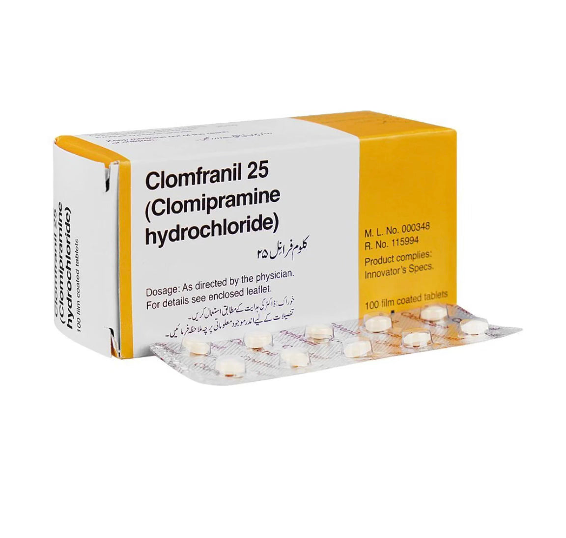 Clomfranil 25mg Tablets